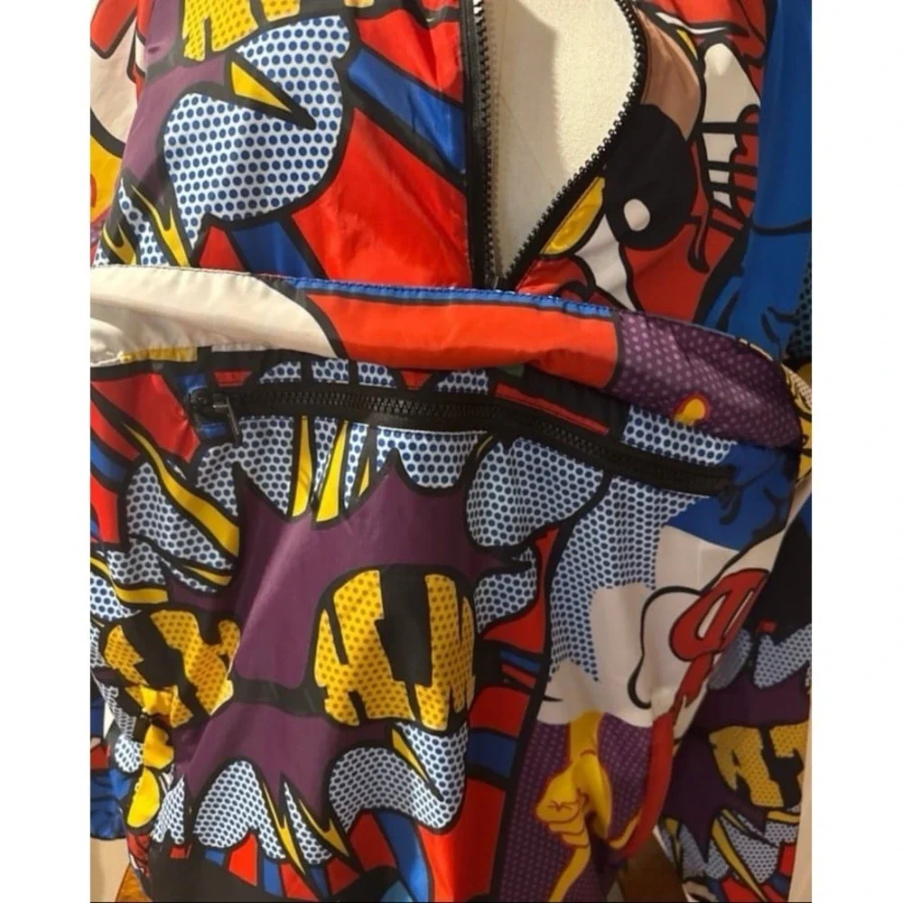 Reason hoodie windbreaker Lichtenstein style‎ comic Money Calls jacket - Picture 11 of 11